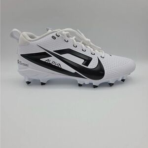 New Nike Alpha Menace 4 Football Cleats HM8435-100 White Black Mens Size 15 wide